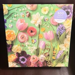 Galison Springtime Petals Jigsaw Puzzle. 500 pieces.  Complete.  Like new